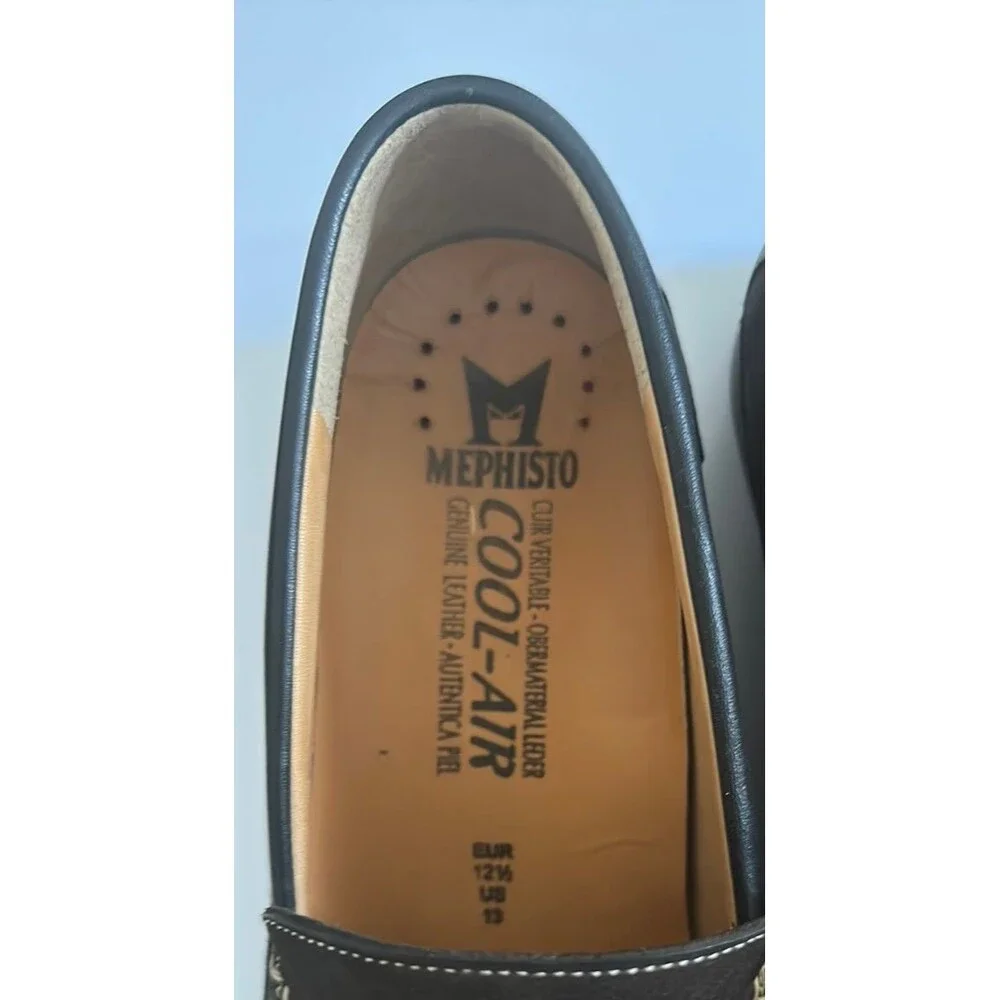 Mephisto Cool Air Men's Size (12 1/2) Brown Leather/Sude Slip on Comfort Loafer